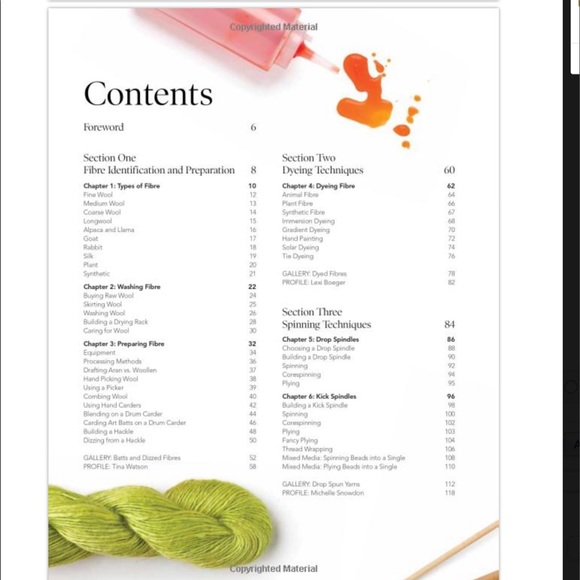 Spinning and Dyeing Yarn DYI Book  Illustrated - Picture 7 of 8